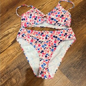 SHEIN Colorful Floral Kids Bikini